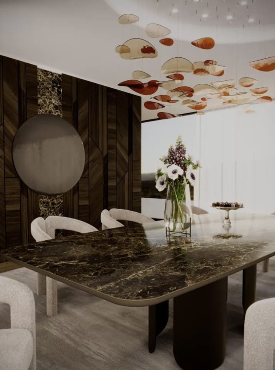 Campiano - Luxury Dining Table Italian Sintered Quartz made in the UK