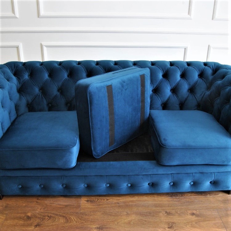 Chesterfield Classic Sofa Bed - Handcrafted British Sofa with Sleeping Function