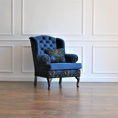 CLASSIC- BRITISH HANDCRAFTED ARMCHAIR CHESTERFIELD STYLISH by MEK design