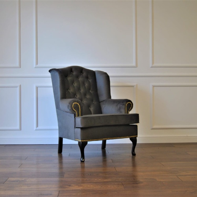 CLASSIC- BRITISH HANDCRAFTED ARMCHAIR CHESTERFIELD STYLISH1