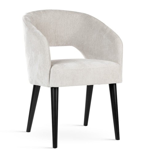 INES - DINING CHAIR, DINING CHAIR, BESPOKE UPHOLSTERED WOODEN LEGS by MEK design