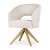 Ines Supreme - Swivel Chair, Upholstered Dining Chair on Steel or Wooden Leg by MEK design