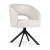 Ines Supreme - Swivel Chair, Upholstered Dining Chair on Steel or Wooden Leg by MEK design3