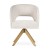 Ines Supreme - Swivel Chair, Upholstered Dining Chair on Steel or Wooden Leg by MEK design6