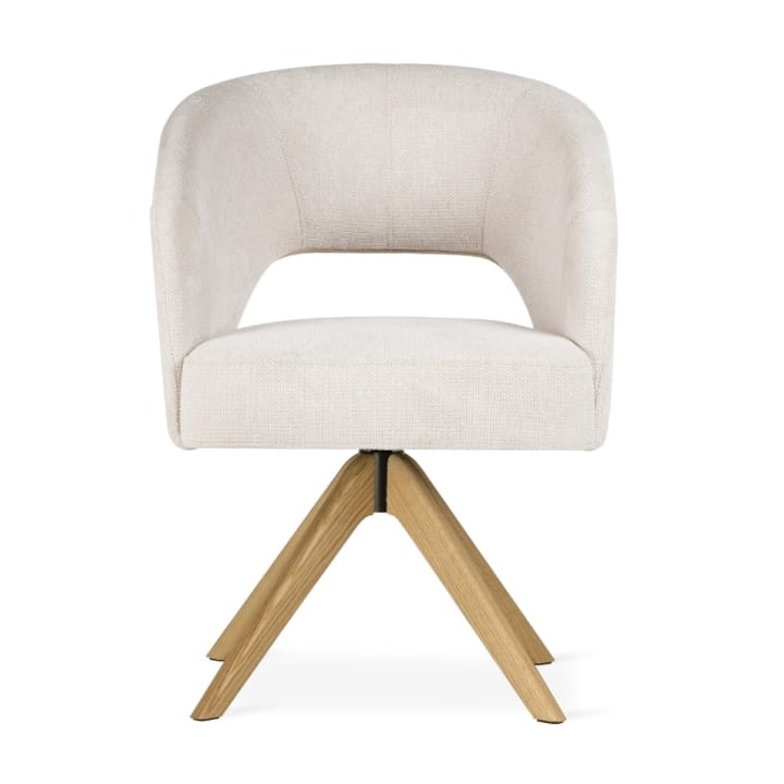 Ines Supreme - Swivel Chair, Upholstered Dining Chair on Steel or Wooden Leg by MEK design6