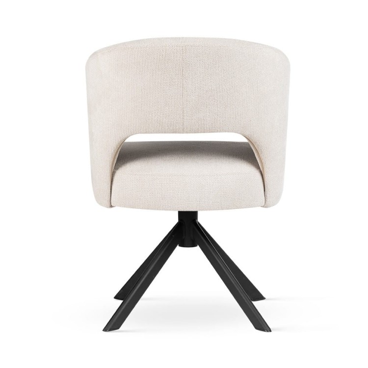 Ines Supreme - Swivel Chair, Upholstered Dining Chair on Steel or Wooden Leg by MEK design7