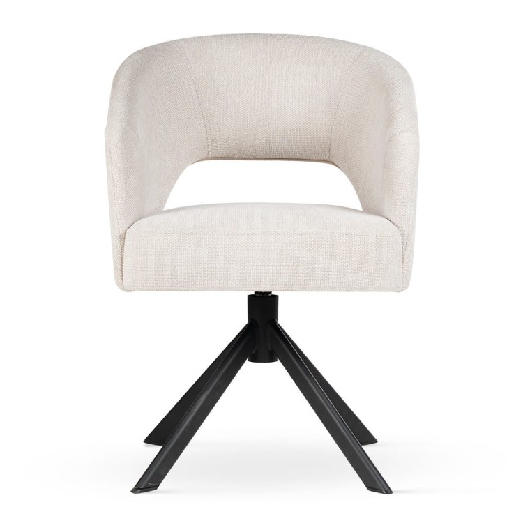 Ines Supreme - Swivel Chair, Upholstered Dining Chair on Steel or Wooden Leg by MEK design8