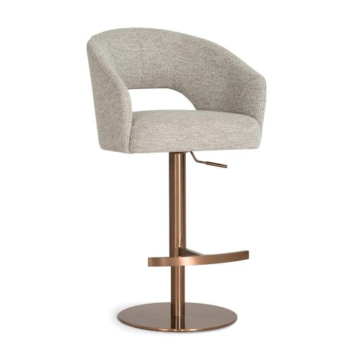 Ines- Swivel Bar Stool Upholstered Breakfast Stool Pump Adjustable by MEK design