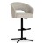 Ines- Swivel Bar Stool Upholstered Breakfast Stool Pump Adjustable- cross