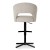 Ines- Swivel Bar Stool Upholstered Breakfast Stool Pump Adjustable6
