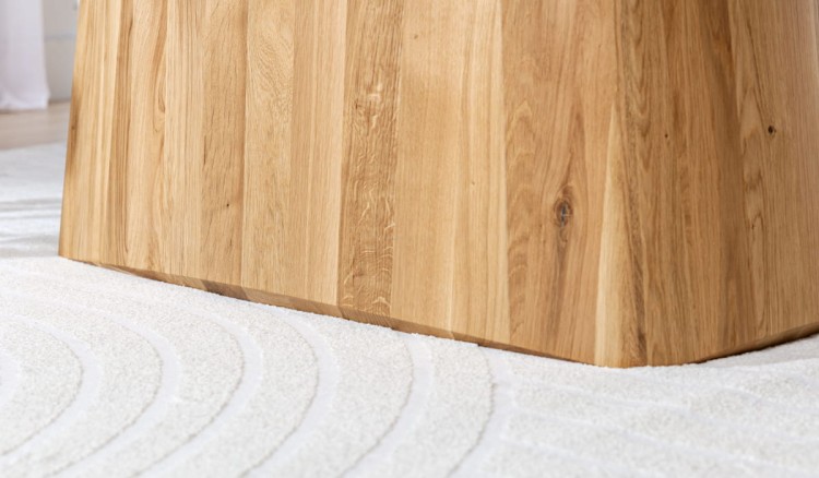 Dining Table Lugano Solid Oak Extendable Oval Top - Modern Wood Base 160-320 cm by MEK design11