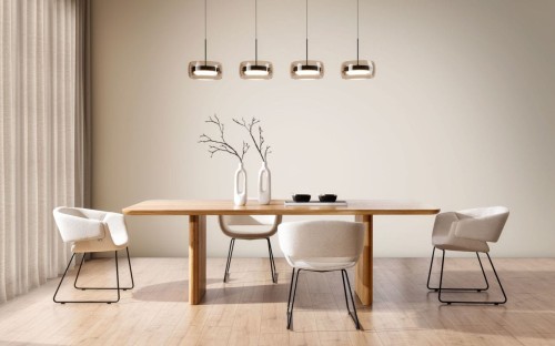 Artigiano - Dining Table Ribbed Legs Solid Wood Oak, Beautiful and Natural by MEK design