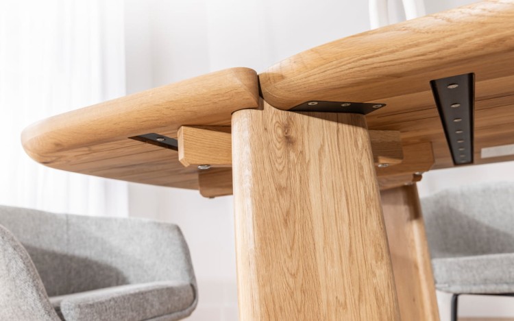 Quercio-SOLID WOOD DINING TABLE OAK ARTISAN JAPANDI STYLE3