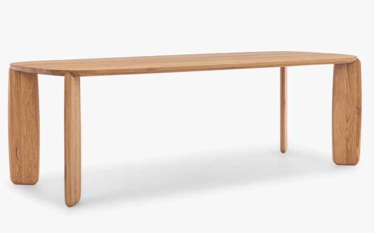 Quercio-SOLID WOOD DINING TABLE OAK ARTISAN JAPANDI STYLE6