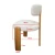 Quercio- Designer Dining Chair Solid Wood and Upholstered Japandi Stylish- dimension2