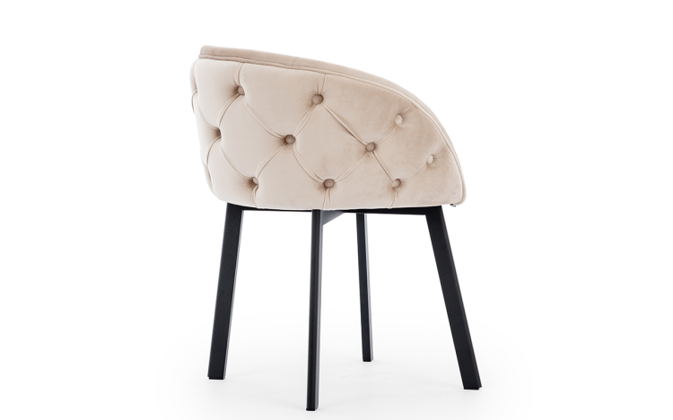 Pearl-  Dining Chair, Upholstered, can be swivel and tufted by MEK design4