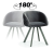 Pearl-  Dining Chair, Upholstered, can be swivel and tufted by MEK design7