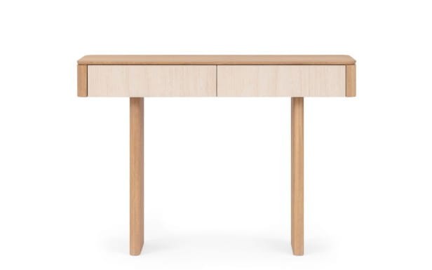Artigiano- Console Table Solid Oak Wood with Quartz Fronts by MEK design3