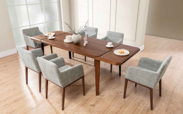 Bellagio- Solid Oak Wood Table Extendable Dining Table  by MEK design5
