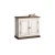 Lavender - Solid Pine Wood Display Cabinet for Living and Dining Rooms, in two parts by MEK design- bottom