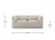 Huggy - 2-seater sofa, Designer sofa, Upholstery Nordic Stylish by MEK design- dimension
