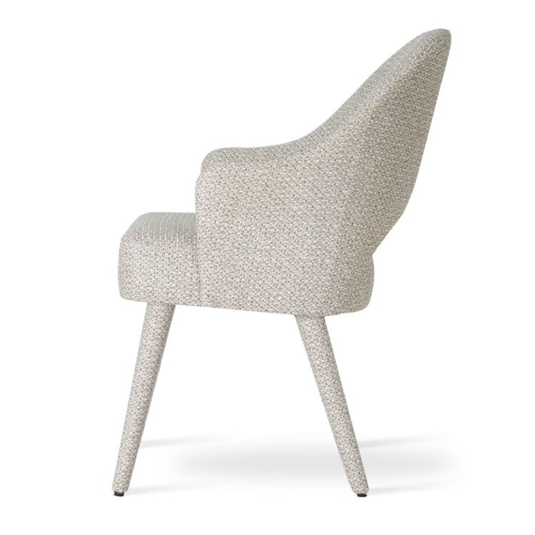 Goda Supreme Sock Chair with Upholstered Legs Dining Chair by MEK design3