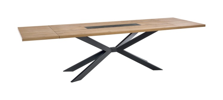 Alentejo - Solid Oak Dining Table Extendable with Natural Decor by MEK design3