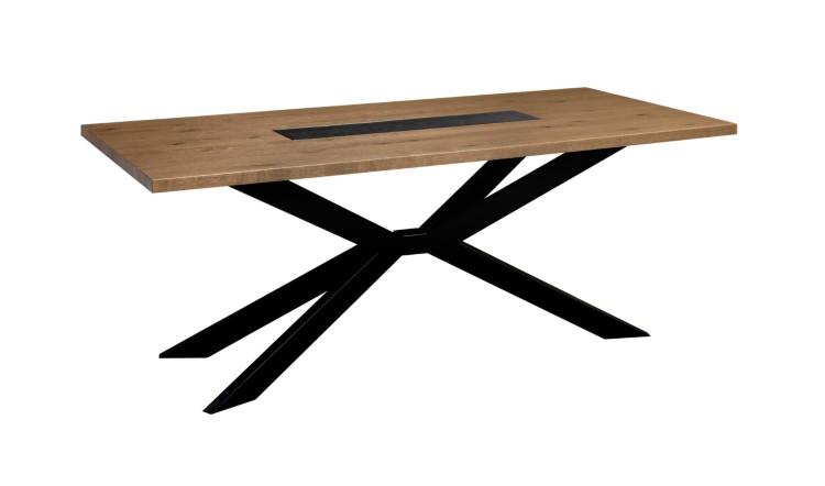 Alentejo - Solid Oak Dining Table Extendable with Natural Decor by MEK design- mokka2