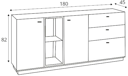 Alentejo chest of drawers  solid oak wood – capacity and tidiness by MEK design- dimension