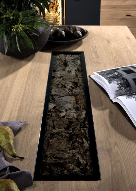 Alentejo - Solid Oak Coffee Table Extendable with Natural Decor by MEK design2