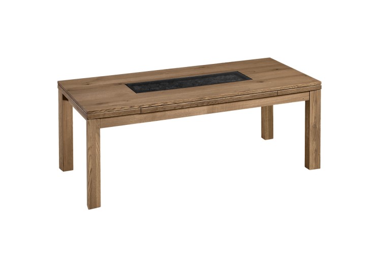 Alentejo - Solid Oak Coffee Table Extendable with Natural Decor by MEK design-latte
