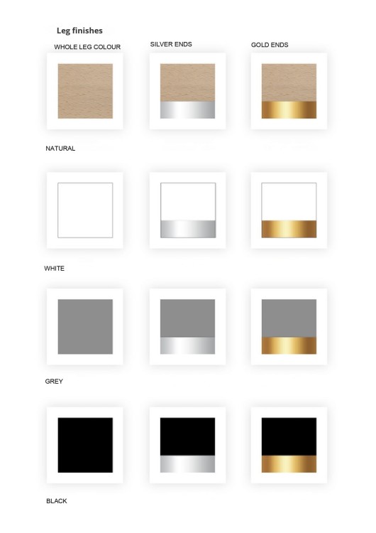 WOODENLEG FINISHES Aurin Supreme- Designer Chair Upholstered Wooden Legs Dining Chair by MEK design