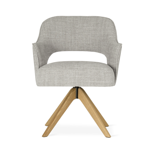 Keyko Supreme Swivel 360° Chair, Designer Chair Wooden or Steel Base by MEK design