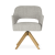 Keyko Supreme Swivel 360° Chair, Designer Chair Wooden or Steel Base by MEK design
