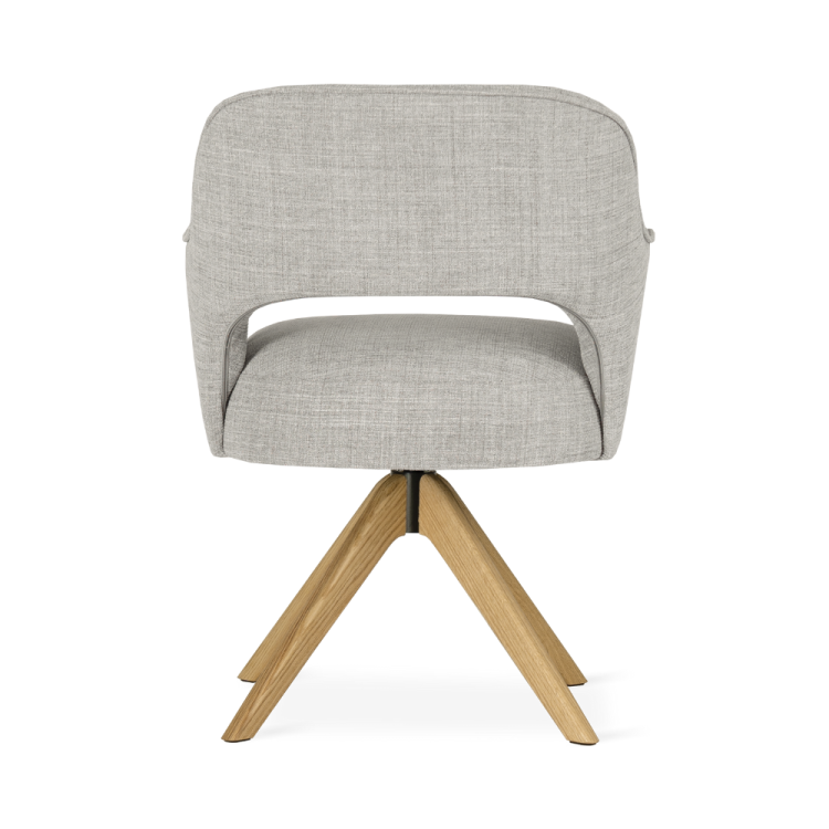 Keyko Supreme Swivel 360° Chair, Designer Chair Wooden or Steel Base by MEK design5