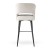 Keyko - Bar Stool, Upholstered Solid Wood, Steel Base or Swivel Breakfast Bar by MEK design6