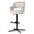 Keyko - Luxury Bar Stool, Upholstered with Adjustable Height, Modern Breakfast Stool by MEK design