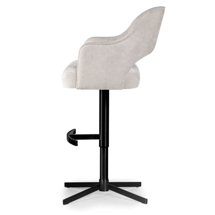 Keyko - Luxury Bar Stool, Upholstered with Adjustable Height, Modern Breakfast Stool by MEK design5