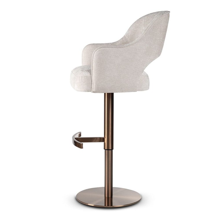 Keyko - Luxury Bar Stool, Upholstered with Adjustable Height, Modern Breakfast Stool by MEK design7