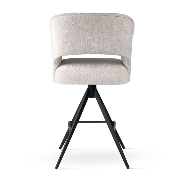 Keyko - Bar Stool, Upholstered Solid Wood, Steel Base or Swivel Breakfast Bar by MEK design9