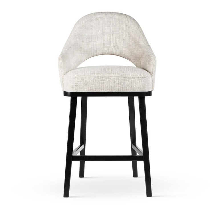 Goda Supreme - Upholstered Bar Stool with Wooden Legs, Maximum Comfort and Designer Look by MEK design2
