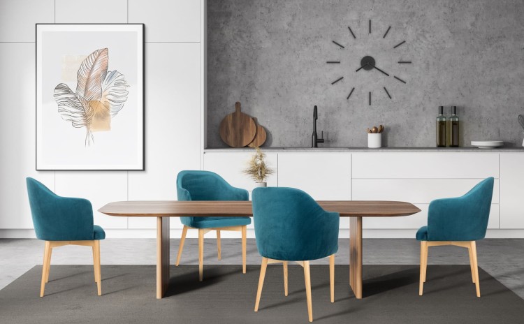 Louis -  Chair, Upholstered and Solid Wood Legs , Dining Chair by MEK design