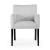 Virginia- lounge chair, wooden legs and  upholstered dining chair by MEK design2