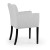 Virginia- lounge chair, wooden legs and  upholstered dining chair by MEK design3