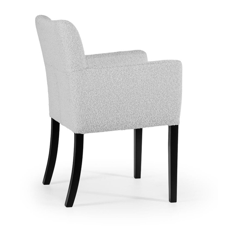 Virginia- lounge chair, wooden legs and  upholstered dining chair by MEK design3