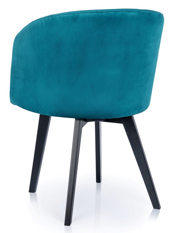 MATTEO-  UPHOLSTERED DINING CHAIR WITH WOODEN LEGS by MEK design6