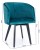 MATTEO-  UPHOLSTERED DINING CHAIR WITH WOODEN LEGS by MEK design- dimension
