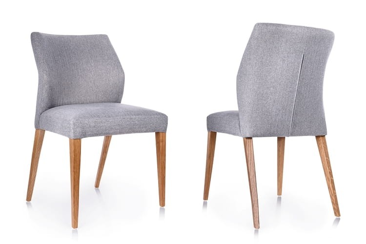 Aldo Upholstered Designer Dining Chair by MEK design- without armrest