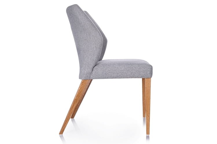 Aldo Upholstered Designer Dining Chair by MEK design- without armrest