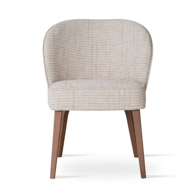 AINE Arte Supreme - Chair, Upholstered seat and wooden legs by MEK design